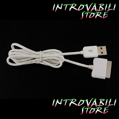 CAVO USB 2.0 PER TRASFERIRE DATI E CARICABATTERIA PER APPLE IPOD
